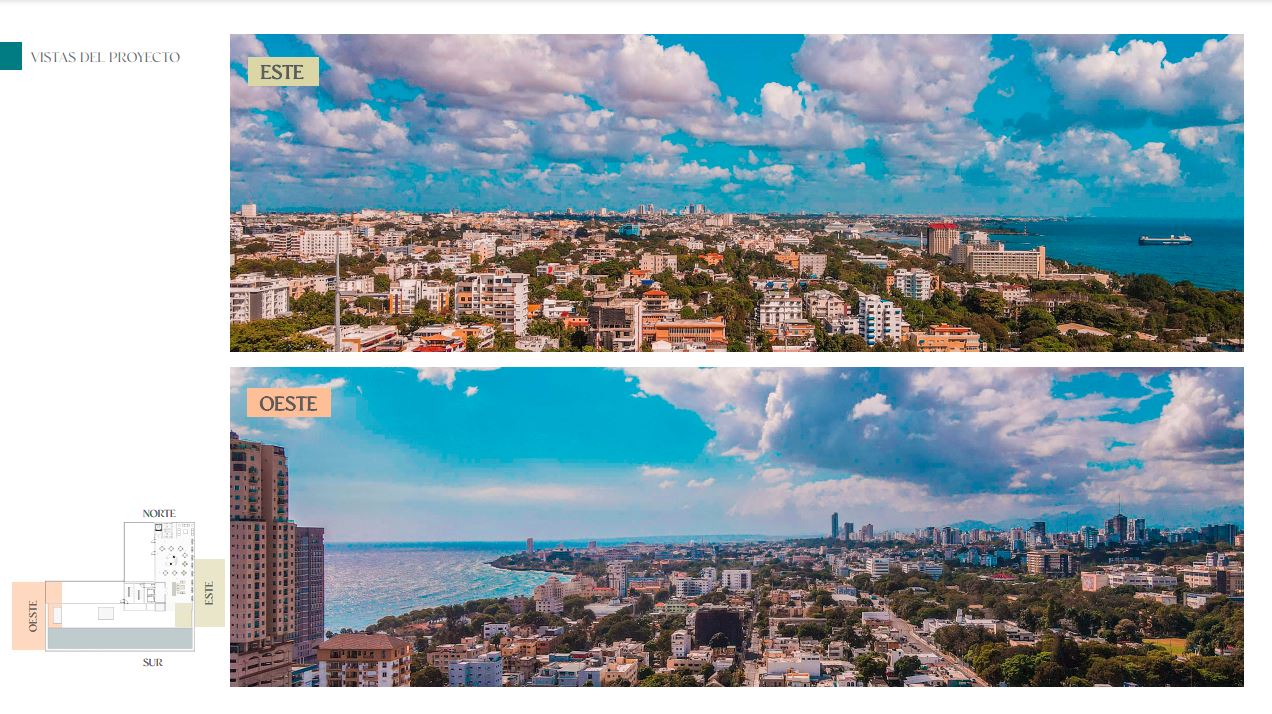 Vistas de la ciudad desde Jardines de Bellas Artes santo Domingo